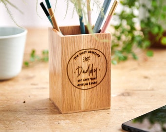 Personalised Dad Pen Pot