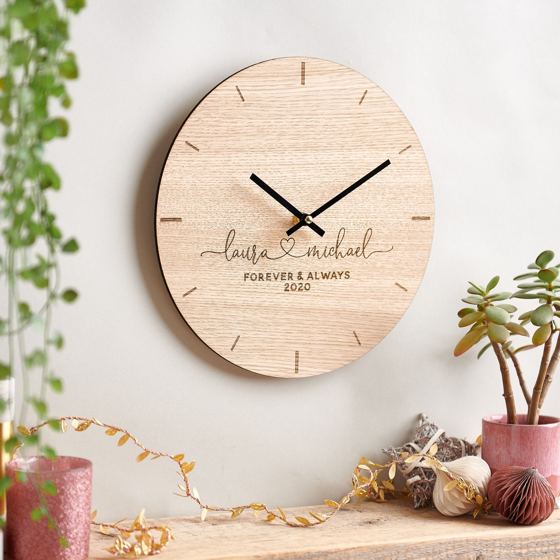 Personalised Couples Clock - Etsy