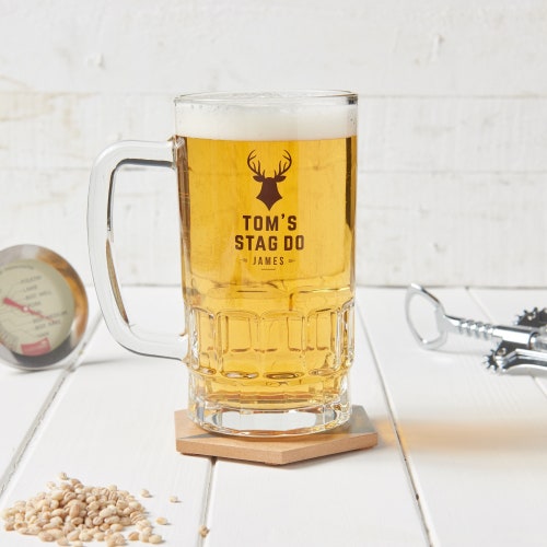 Deer Stag Buck Tankard 1 Pint Stainless Steel Drinking Stalking Hunting Gift 