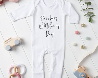 Personalised First Mothers Day Babygrow