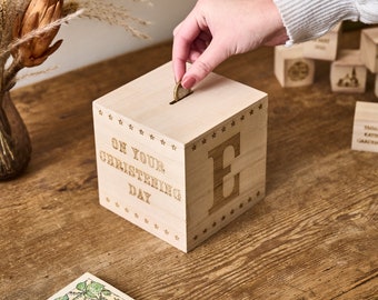 Personalised Wooden Money Box