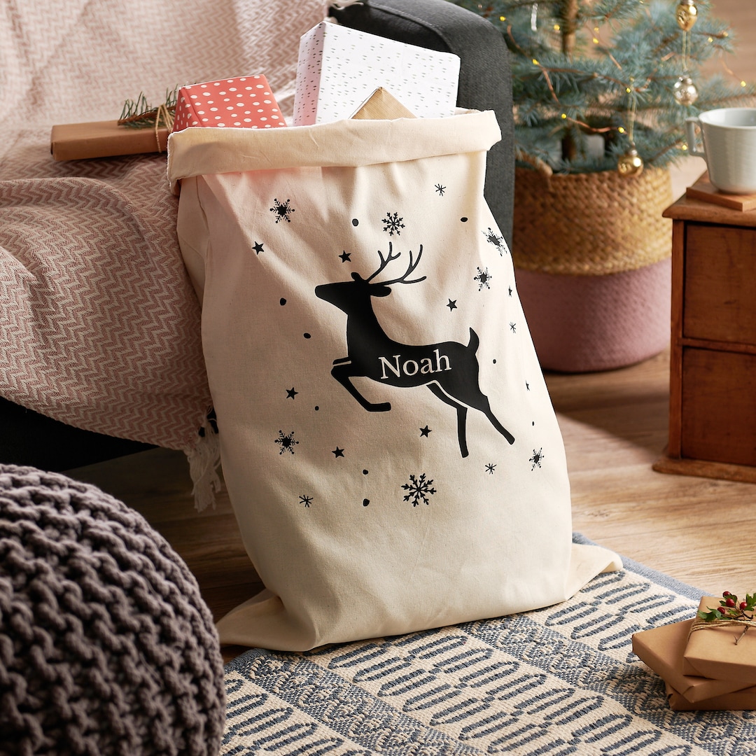 Personalised Christmas Sack | Add Any Name, Select A Design | Custom