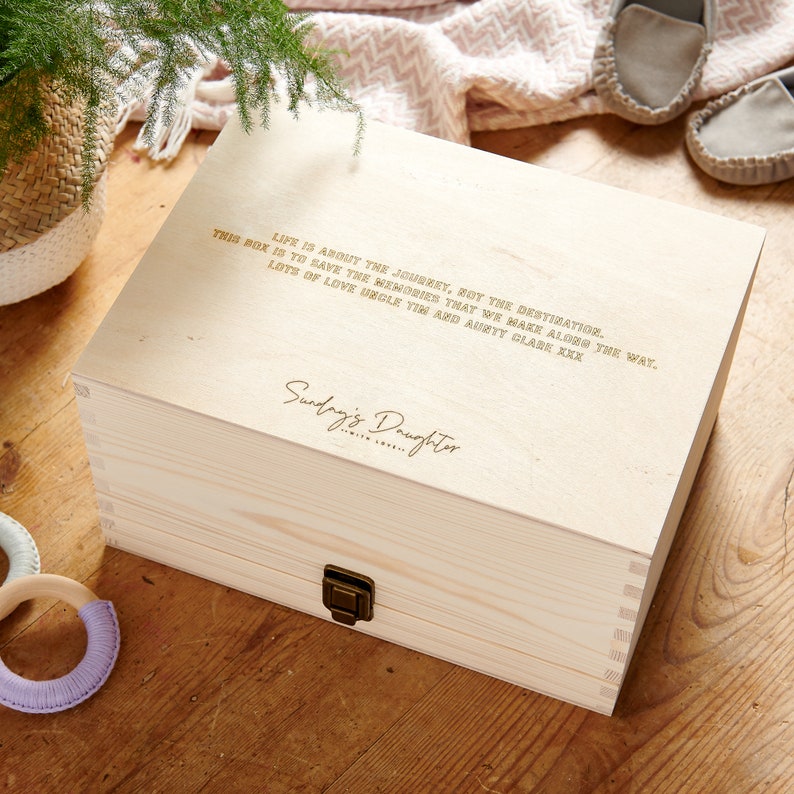 Personalised Baby Keepsake Box Etsy