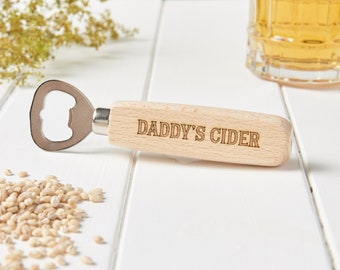 Personalised Daddy's Father's Day Beer Bottle Opener