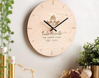 Personalised New Home Clock