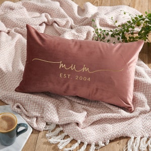 Personalised Mum Velvet Cushion - Sundays Daughter