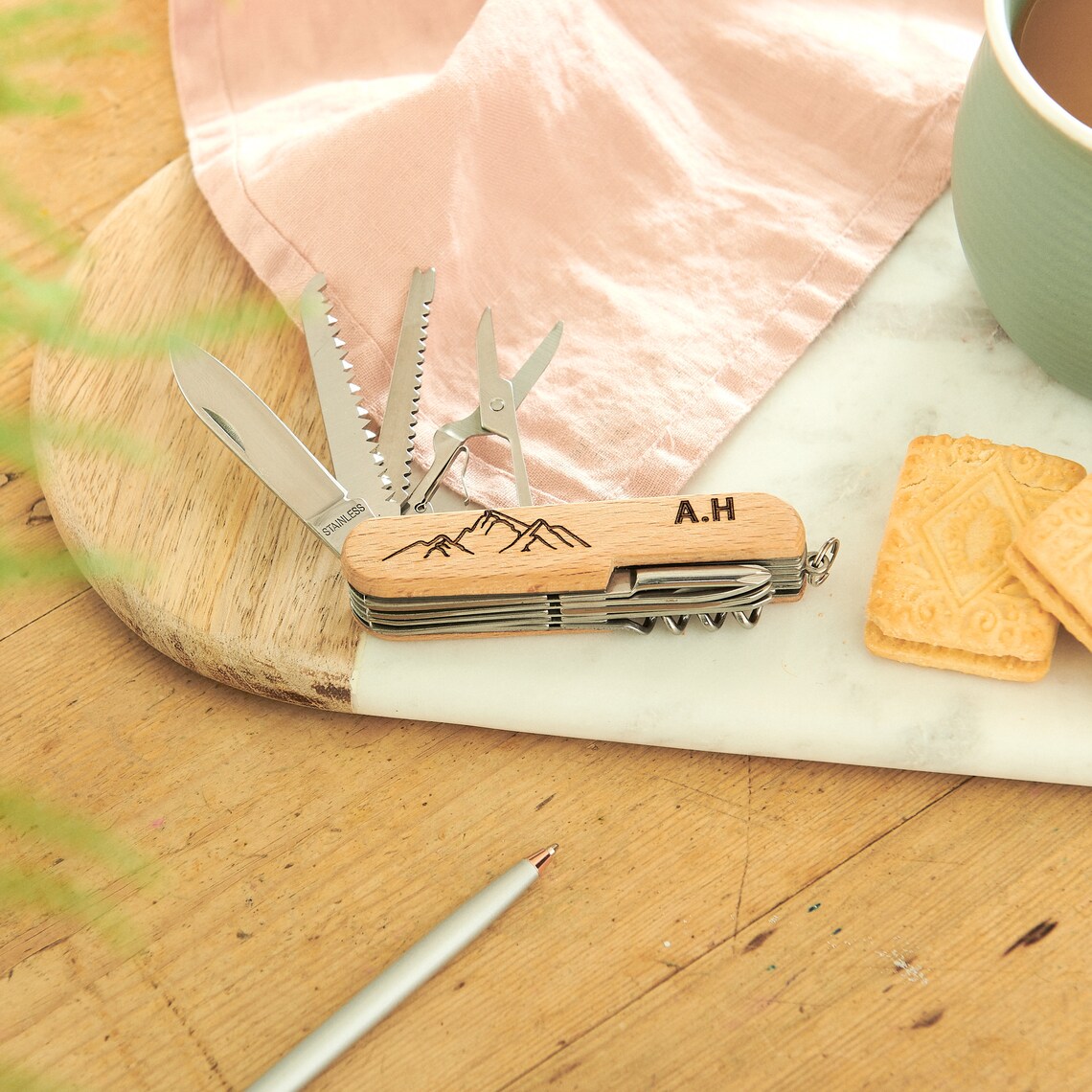 Personalised Camping Penknife Etsy