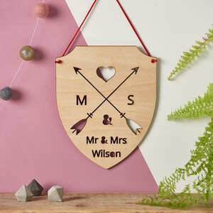 Couples Wooden Plaque
