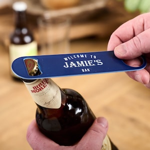 Personalised Bar Metal Bottle Opener