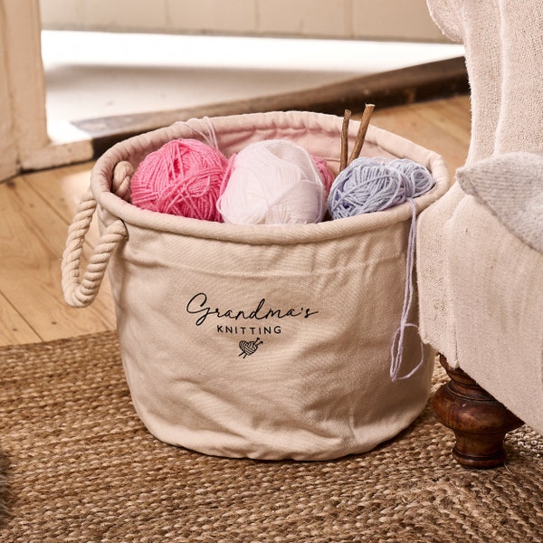 Knitted Basket Bag