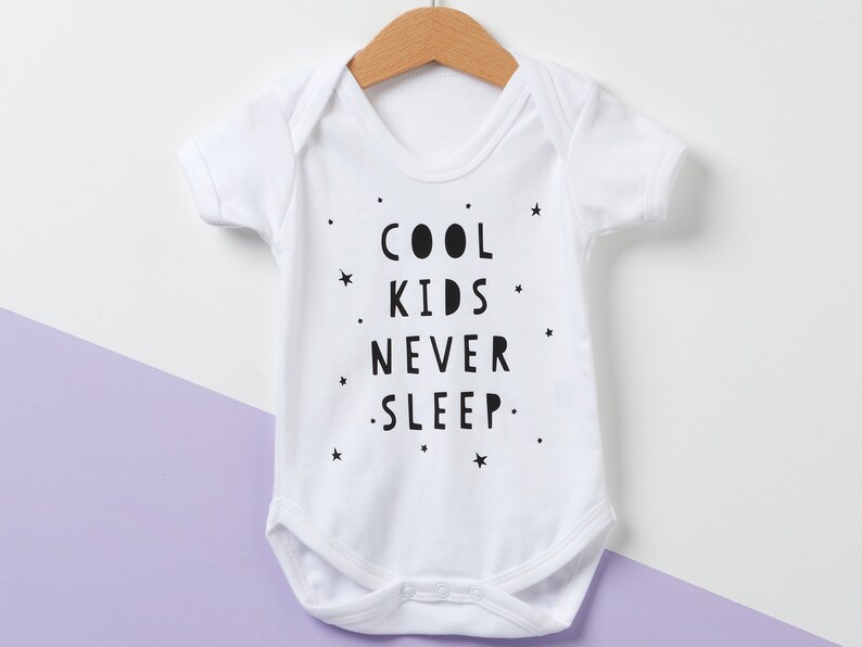 Cool Kids Never Sleep Babygrow - Etsy