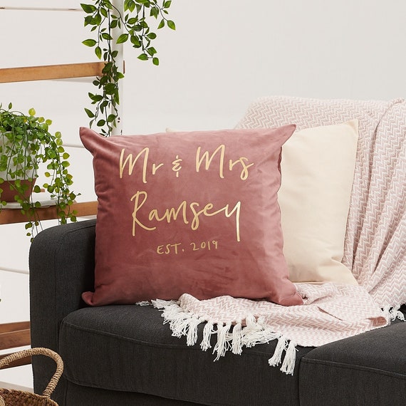 Mr and mrs clearance est 2019 pillow