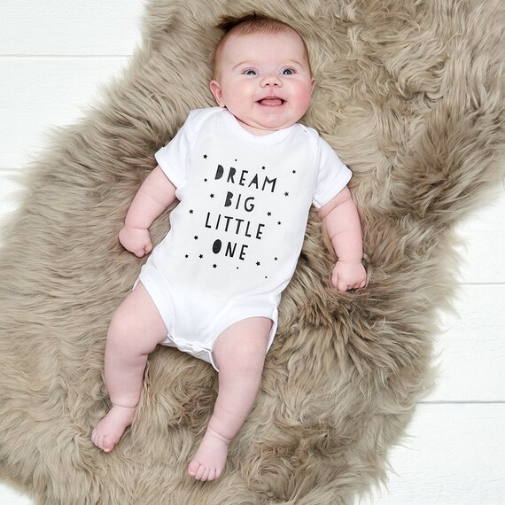 Dream Big Little One Baby Grow | Etsy