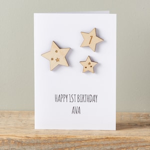 Carte d’étoile d’anniversaire personnalisée