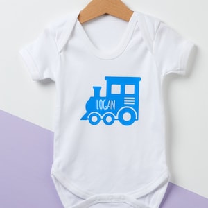 Personalized Train Baby grow