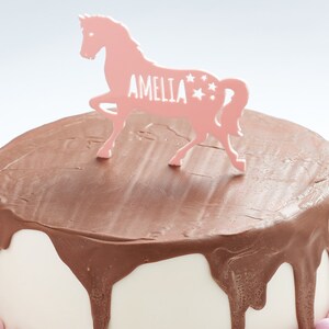 Personalized Horse Cake Topper