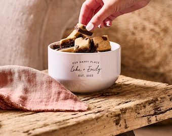 Personalised Our Happy Place Snack Bowl