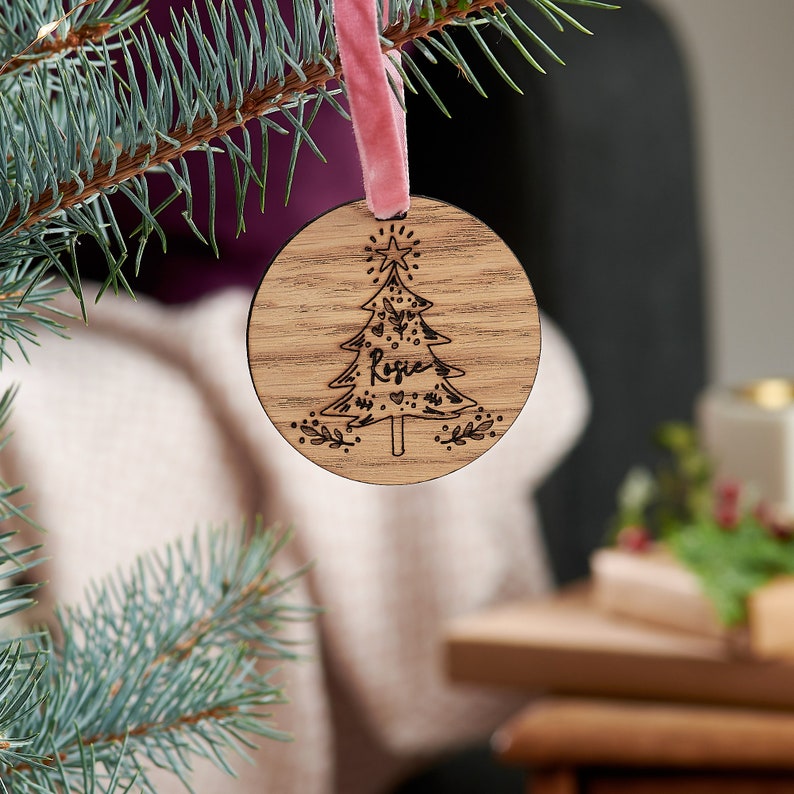 Personalised Christmas Tree Decoration image 1