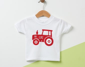 Tractor Personalised Kids T Shirt