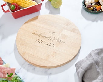 Tabla de quesos familiar de madera personalizada