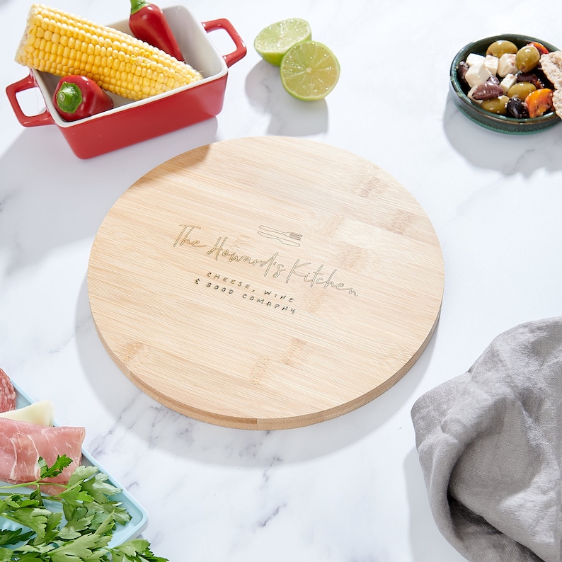 Personalised Wooden Family Cheeseboard