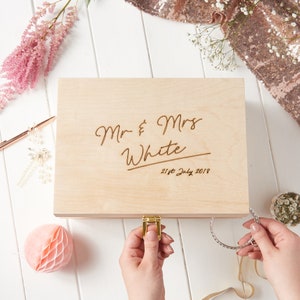 Personalised Wedding Keepsake Box - Sundays Daughter