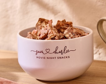 Personalised Couples Date Night Snack Bowl