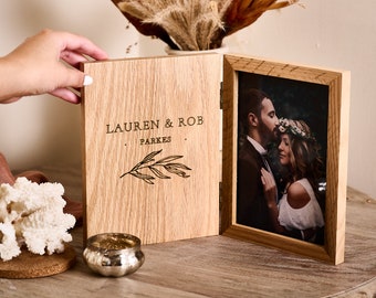 Personalised Couples Book Photo Frame