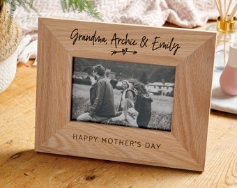 Personalised Grandma Wooden Picture Frame