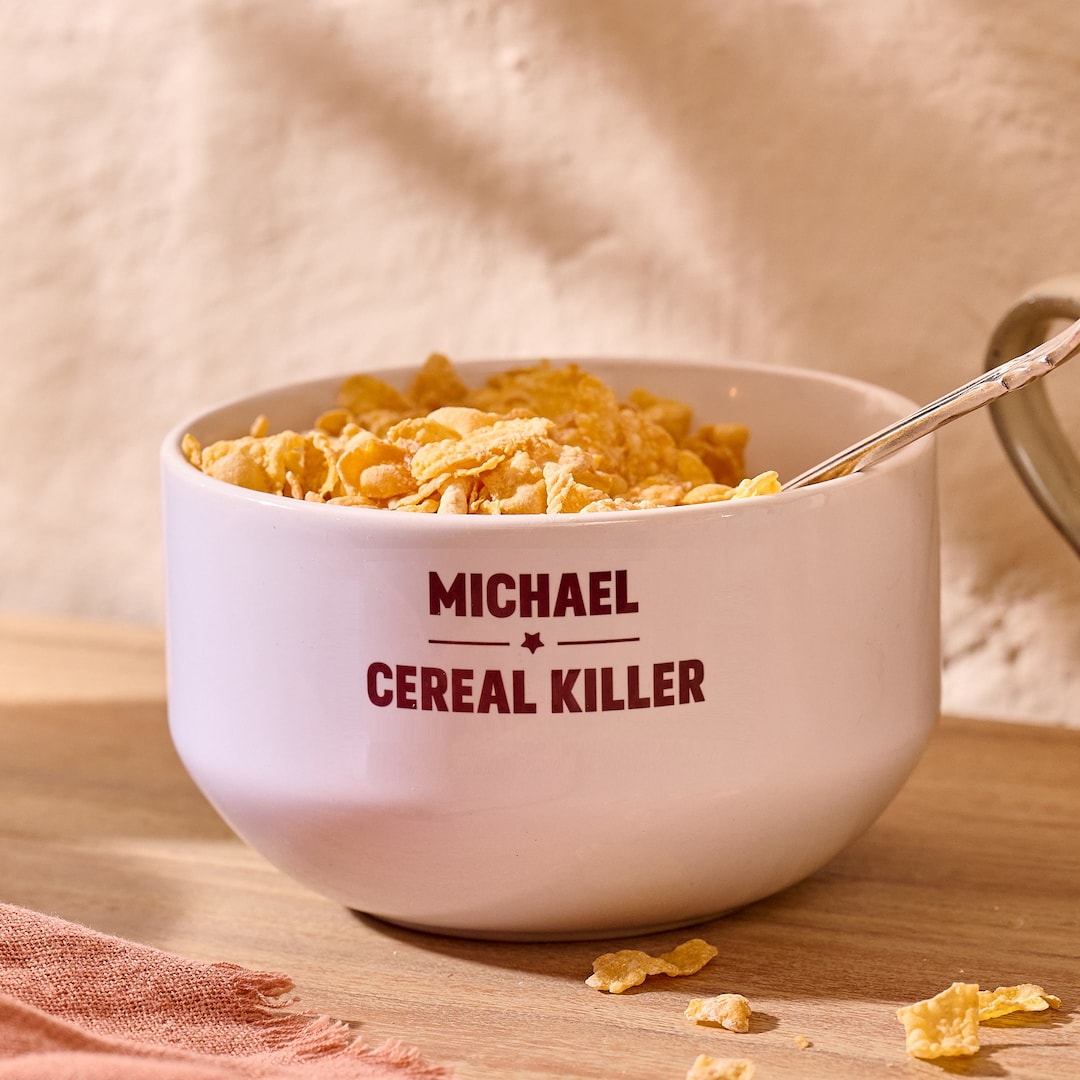 Personalised Cereal Snack Bowl Etsy