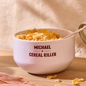 Personalised Cereal Snack Bowl | Custom Birthday Gift