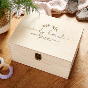 Personalised Baby Keepsake Box