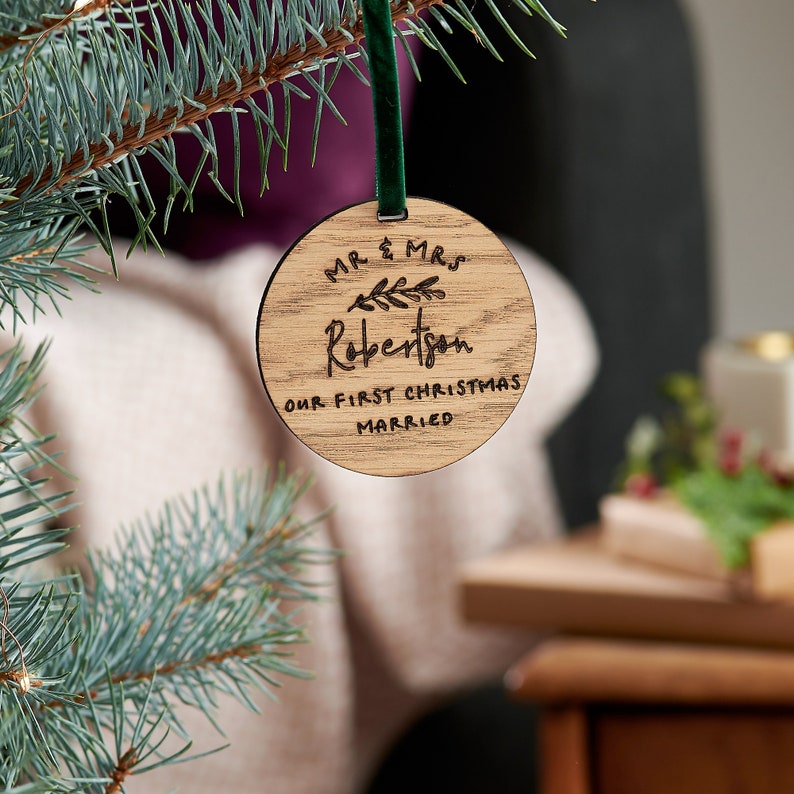 personalised first christmas decorations
