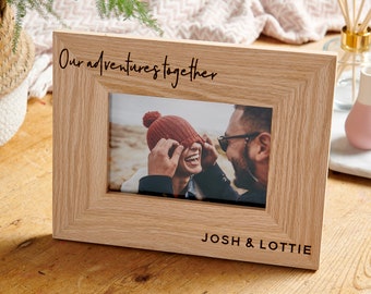 Our Adventures Together Wooden Personalised Frame