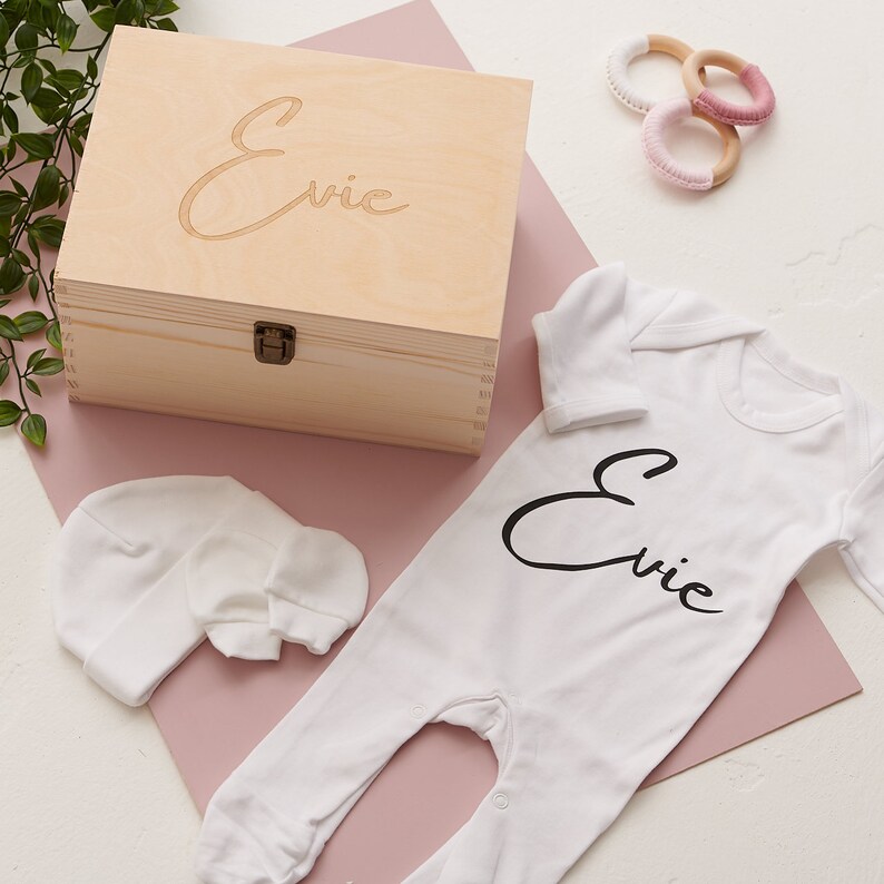 personalised baby gift set