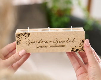 Personalised Grandparents Tealight Holder