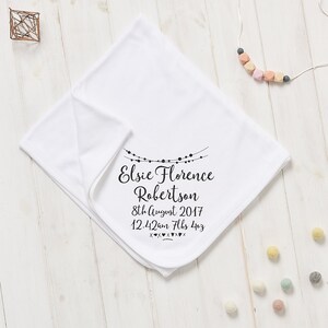 Personalised New Born Blanket