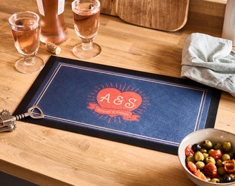 Personalised Couples Bar Mat