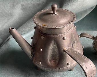S. Borg Norway Brutalist Zinn Pewter Coffee Set - Etsy