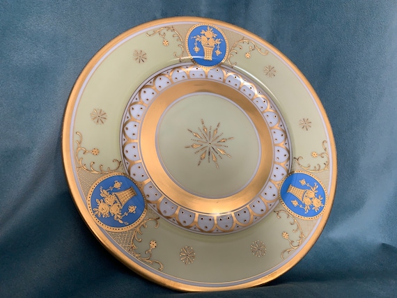 Vintage Pirkenhammer Czechoslovakia Porcelain Cabinet Plate Dinner