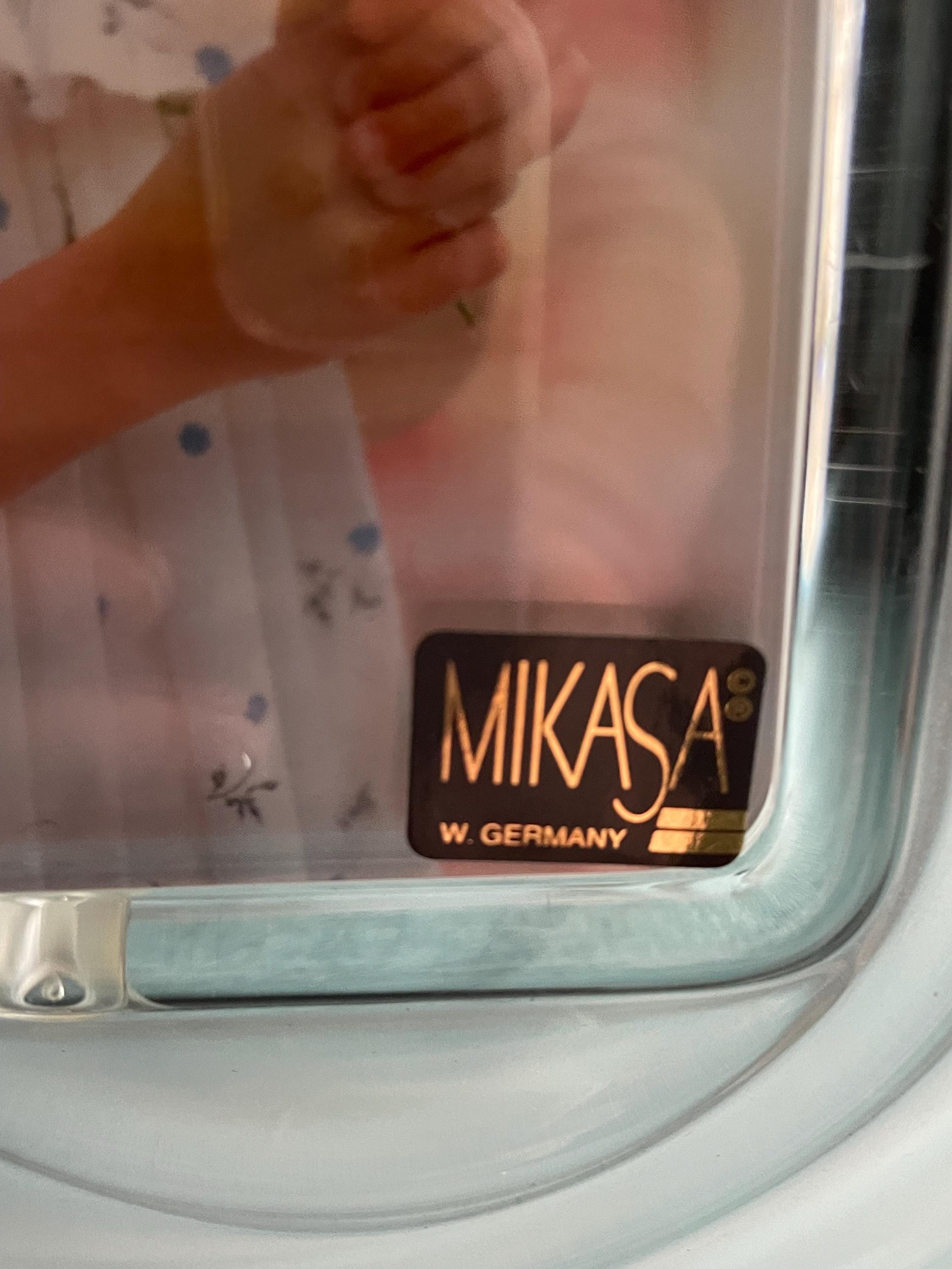 Vintage Mikasa Crystal Love Knot Photo Frame - 4x6, Made in 