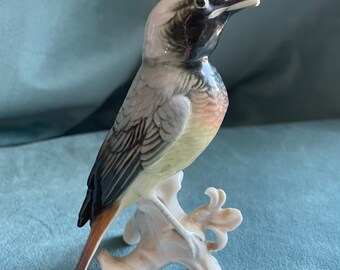 Vintage Karl Ens Porcelain Bird on a Branch Figurine Germany - Etsy