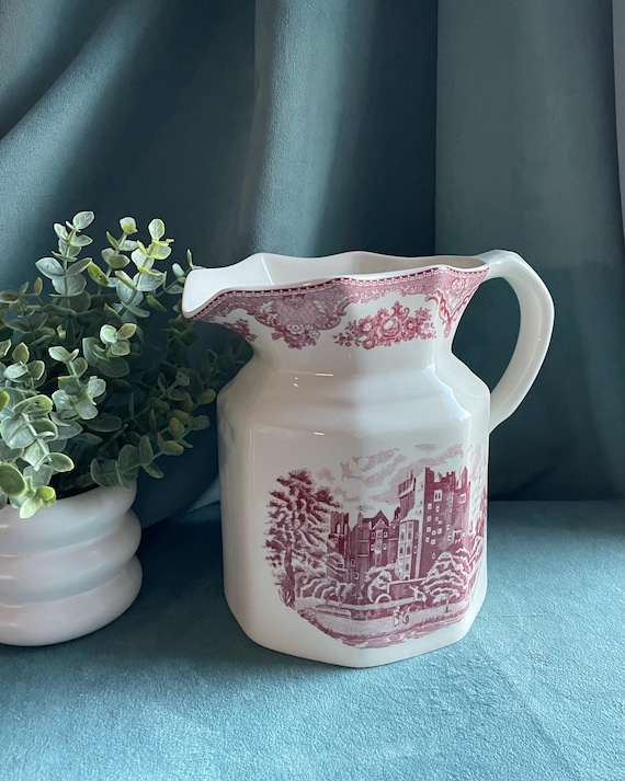 Johnson Brothers Old Britain Castles Pink Transferware Pitcher (64
