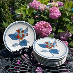 Vintage Mikasa Cordon Bleu Hydrangea Appetizer, Salad or Dessert