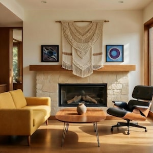 Vintage Bohemian String Art Set: Geometric Framed Wall Decor