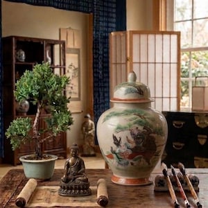 Japanese Samurai Jar - Etsy