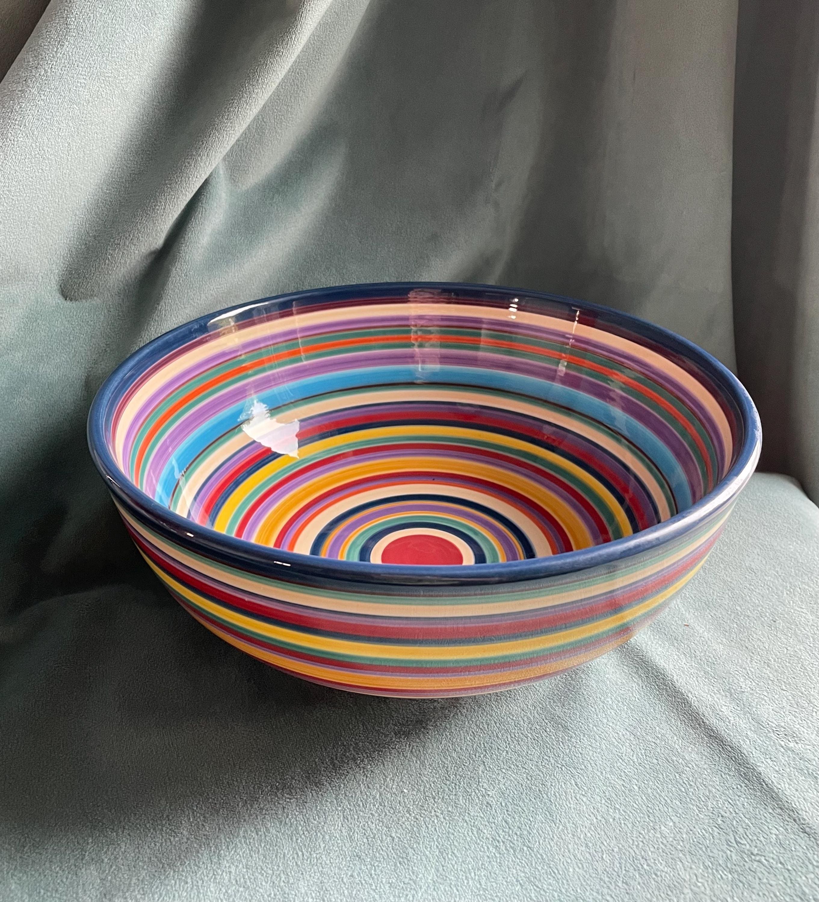 Havana Tabletops Unlimited Ceramic Hand Painted Multi Colored