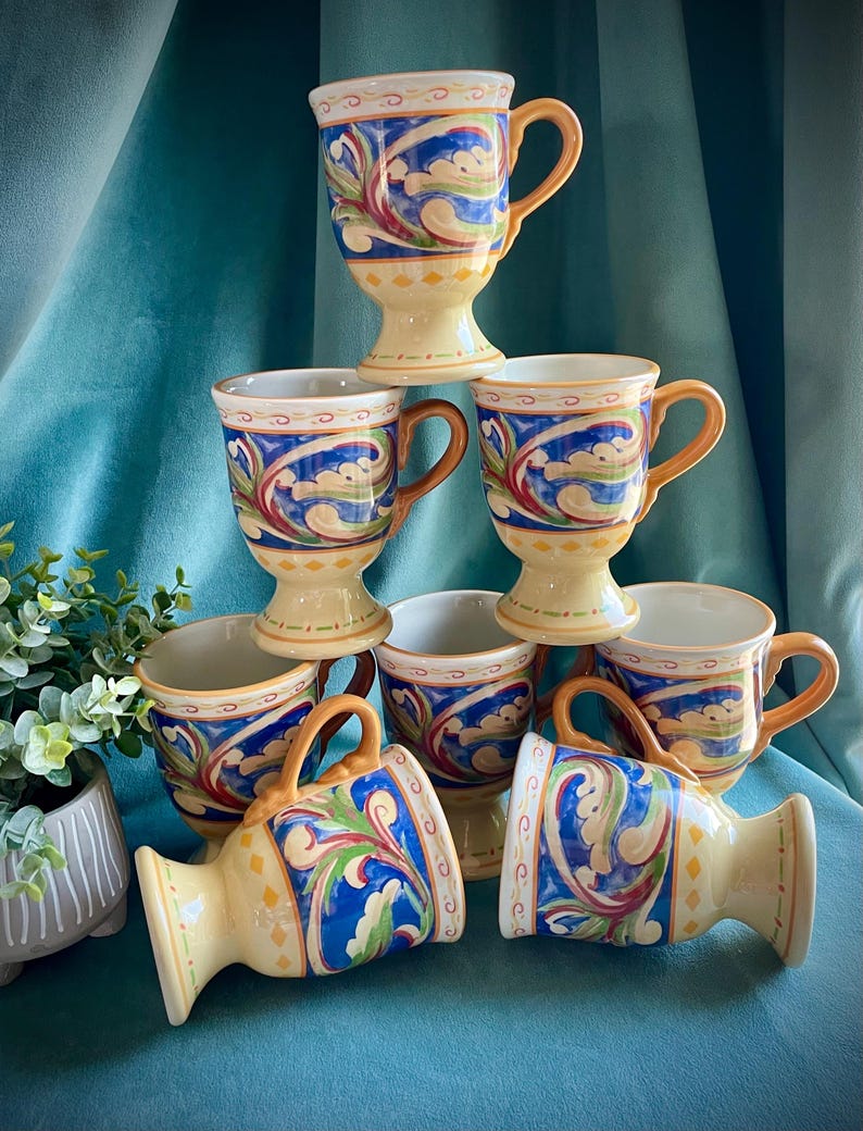 Pfaltzgraff Villa Della Luna Pedestal Mugs - Thumbnail 2