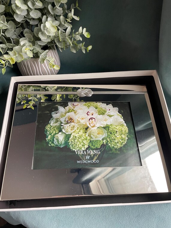 Wedgwood Vera Wang Infinity Silver Plate Photo Frame Guest Book - Etsy