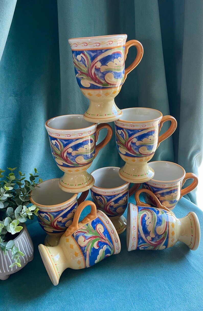 Pfaltzgraff Villa Della Luna Pedestal Mugs - Thumbnail 3
